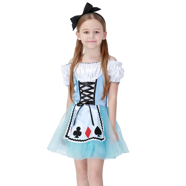 fancy alice fashion halloween sea-blue cosplay dress princess dress for girl kid stage costume, Black;red
fancy alice fashion halloween sea-blue cosplay dress princess dress for girl kid stage costume, Black;red