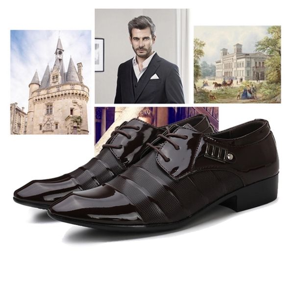 spring new men's business dress shoes men's groomsman shoes wedding studio model p performance leather shoes, Black
spring new men's business dress shoes men's groomsman shoes wedding studio model p performance leather shoes, Black