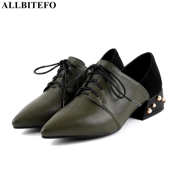allbitefo new fashion brand genuine leather thick heel women shoes comfortable low-heeled office ladies shoes spring women heels, Black
allbitefo new fashion brand genuine leather thick heel women shoes comfortable low-heeled office ladies shoes spring women heels, Black