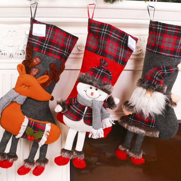 2018 new creative christmas stockings socks santa claus candy gift bags xmas tree hanging ornament
2018 new creative christmas stockings socks santa claus candy gift bags xmas tree hanging ornament