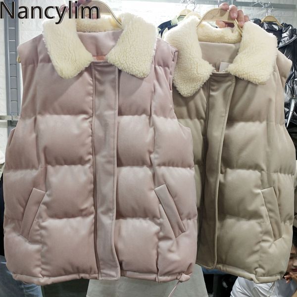 gold velvet cotton vest woman 2019 autumn and winter new korean faux lamb hair spliced lapel jacket waistcoat, Black;white
gold velvet cotton vest woman 2019 autumn and winter new korean faux lamb hair spliced lapel jacket waistcoat, Black;white