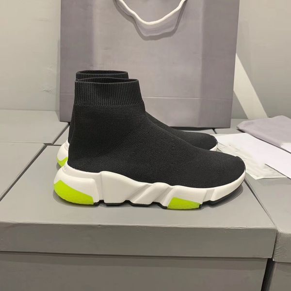 speed trainer sock shoes neno green sole triple s sneaker women shoes designer casual shoes men sock sneakers knit vintage chaussures, Black 
speed trainer sock shoes neno green sole triple s sneaker women shoes designer casual shoes men sock sneakers knit vintage chaussures, Black