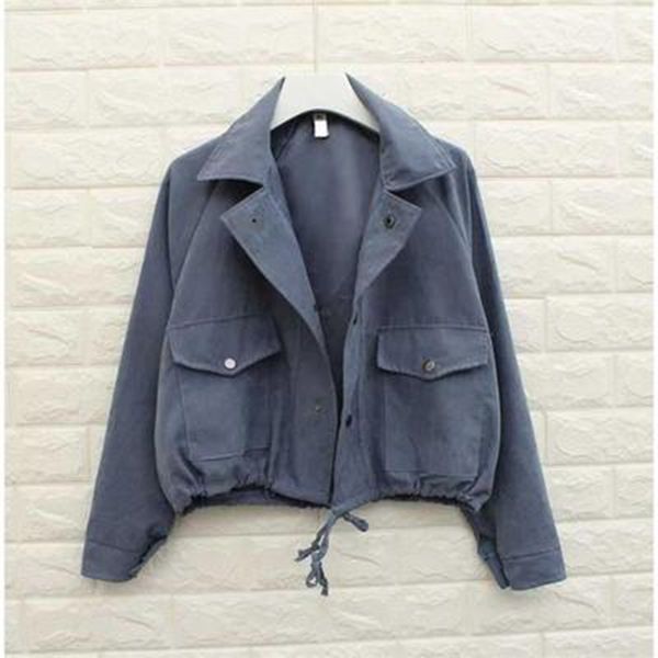 2019 spring and autumn new loose pocket women's jacket casual seven points shirt solid color jacket women's fashion, Black;brown
2019 spring and autumn new loose pocket women's jacket casual seven points shirt solid color jacket women's fashion, Black;brown
