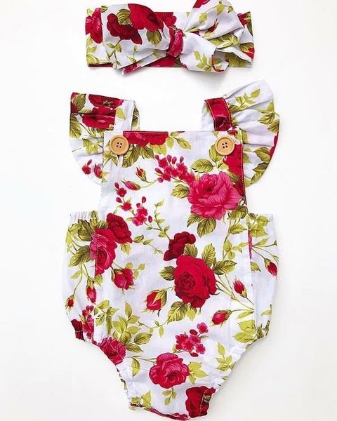 new fashion newborn baby girl clothes flower button jumpsuit bodysuit + headband outfits clothes, White
new fashion newborn baby girl clothes flower button jumpsuit bodysuit + headband outfits clothes, White