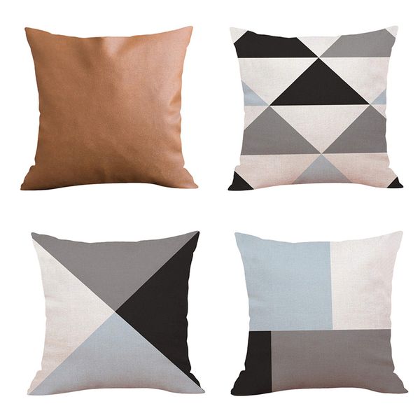 tenske 4pcs geometric flax leather cushion cover european cover sofa bed pillow case decor 45x45cm for home decor drop ship apr8
tenske 4pcs geometric flax leather cushion cover european cover sofa bed pillow case decor 45x45cm for home decor drop ship apr8
