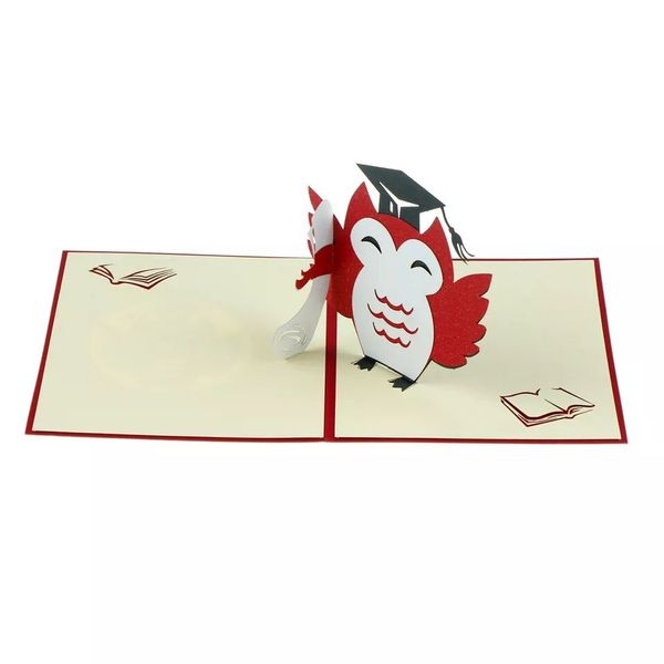 2020 creative new 3d cartoon doctoral hat owl greeting cards graduation teachers day festival card supplies
2020 creative new 3d cartoon doctoral hat owl greeting cards graduation teachers day festival card supplies