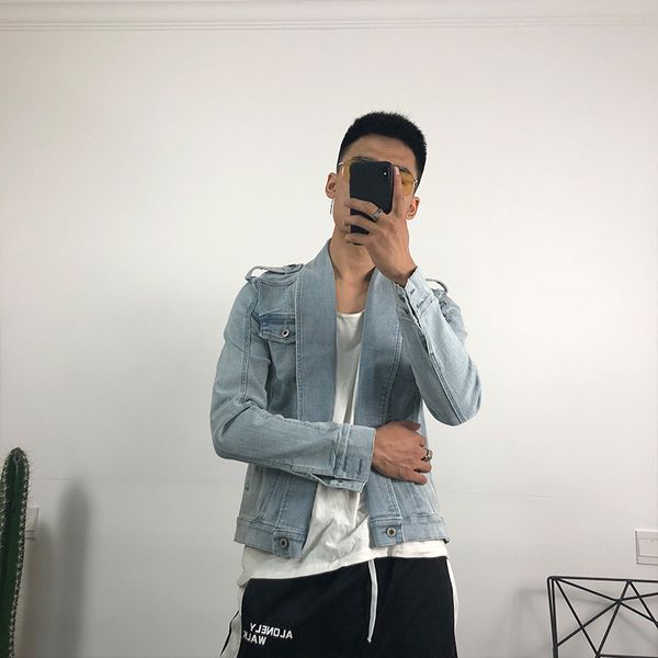 s-xxl men's fashion 2018 new designer men's slim blue jeans washed for old denim jackets hip hop street jackets, Tan;black
s-xxl men's fashion 2018 new designer men's slim blue jeans washed for old denim jackets hip hop street jackets, Tan;black