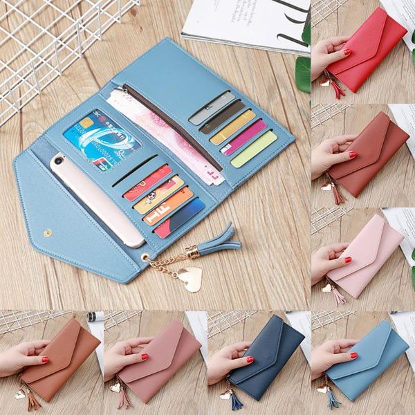 wallets womens and purses solid hasp long tassel bag card package multi-card holder coin business set, Red;black
wallets womens and purses solid hasp long tassel bag card package multi-card holder coin business set, Red;black