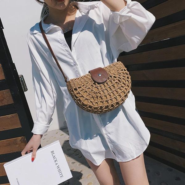 women shoulder small bag summer straw bag handbags wild semi-circular bolsas feminina#30
women shoulder small bag summer straw bag handbags wild semi-circular bolsas feminina#30