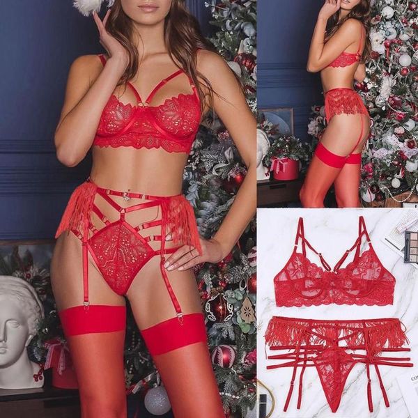 women lace bras panties g-string garter set lingerie sets thong panties garters mesh bandage underwear sleepwear, Red;black
women lace bras panties g-string garter set lingerie sets thong panties garters mesh bandage underwear sleepwear, Red;black