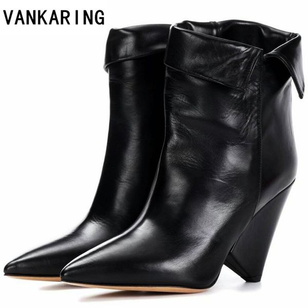 vankaring brand shoes autumn winter shoes woman genuine leather high heel ankle boots pointed toe riding boots black
vankaring brand shoes autumn winter shoes woman genuine leather high heel ankle boots pointed toe riding boots black