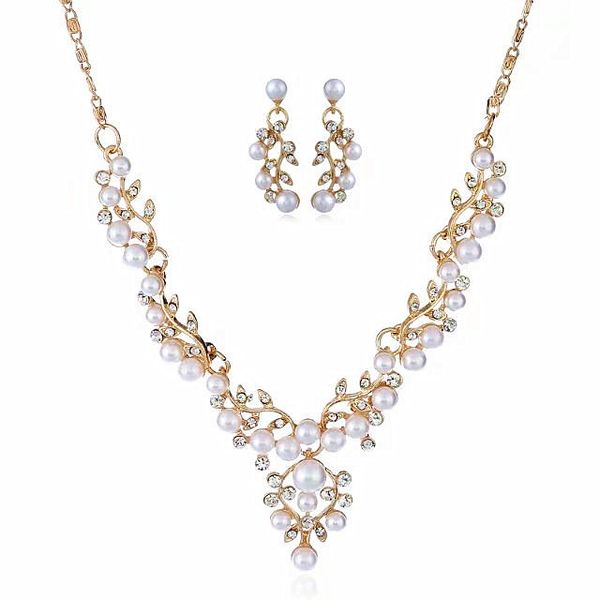 hesiod bridal simulated pearl jewelry sets gold silver color lead crystal pendant necklace women stud earrings sets accessories
hesiod bridal simulated pearl jewelry sets gold silver color lead crystal pendant necklace women stud earrings sets accessories