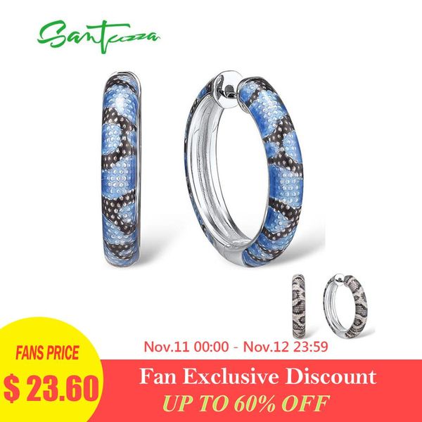 santuzza 925 sterling silver earrings for women delicate blue grey enamel snake veins hoop earrings chic fine jewelry handamde, Golden;silver
santuzza 925 sterling silver earrings for women delicate blue grey enamel snake veins hoop earrings chic fine jewelry handamde, Golden;silver