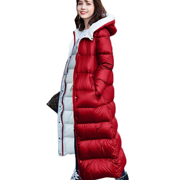 winter women down jacket hooded cocoon long fashion white duck down outerwear female thickening loose warm coat, Black
winter women down jacket hooded cocoon long fashion white duck down outerwear female thickening loose warm coat, Black