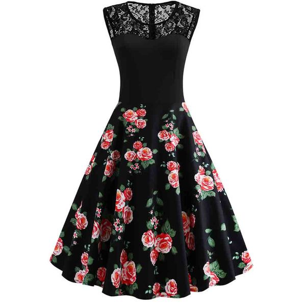 vintage chiffon flower print mini dress for women sleevelss o neck lace patchwork long dresses swing draped vestidos plus size 4xl, Black;gray
vintage chiffon flower print mini dress for women sleevelss o neck lace patchwork long dresses swing draped vestidos plus size 4xl, Black;gray