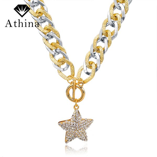 fashion crystal star pendant necklace vintage long gold chain necklace women collares sne150780
fashion crystal star pendant necklace vintage long gold chain necklace women collares sne150780