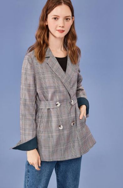 plaid blazer female port flavour restoring ancient ways of new fund of 2019 autumn temperament double-breasted long sleeve blouse, White;black
plaid blazer female port flavour restoring ancient ways of new fund of 2019 autumn temperament double-breasted long sleeve blouse, White;black