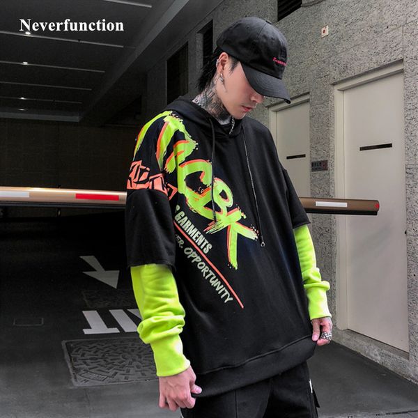 2019 men oversize hip hop hoodie sweatshirt vintage big letters print harajuku streetwear hooides pullover cotton autumn hipster, Black
2019 men oversize hip hop hoodie sweatshirt vintage big letters print harajuku streetwear hooides pullover cotton autumn hipster, Black