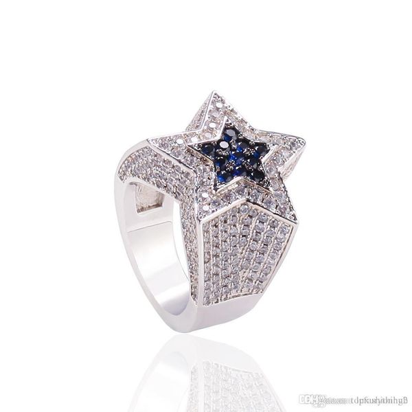 men's zircon star ring sapphire pentagon ring euramerican hip hop fashion accessories copper zircon, Golden;silver
men's zircon star ring sapphire pentagon ring euramerican hip hop fashion accessories copper zircon, Golden;silver