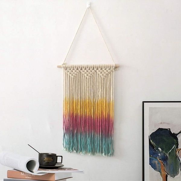 colorful macrame wall hanging woven cotton fringe tassel tapestry boho chic geometric wall art home decor for living room bedroo other home
colorful macrame wall hanging woven cotton fringe tassel tapestry boho chic geometric wall art home decor for living room bedroo other home