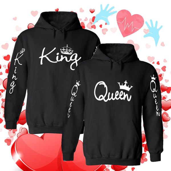 2019 cute king queen hoodie oversized sweatshirt womens clothing harajuku fashion streetwear woman hoodies pullover plus size, Black
2019 cute king queen hoodie oversized sweatshirt womens clothing harajuku fashion streetwear woman hoodies pullover plus size, Black