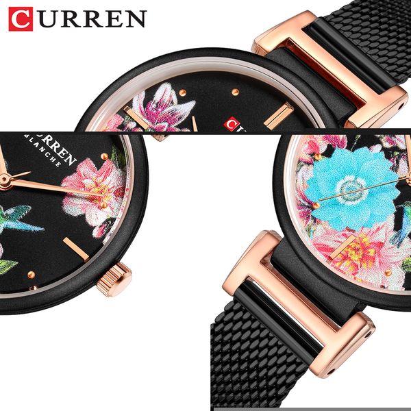 curren women watch black bracelet ladies stainless steel band wrist watch casual quartz clock female montre femme, Slivery;brown
curren women watch black bracelet ladies stainless steel band wrist watch casual quartz clock female montre femme, Slivery;brown