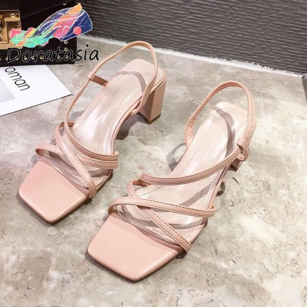 doratasia girl elegant office solid sandals summer fashion square open toe sandals women high chunky heels date shoes woman, Black
doratasia girl elegant office solid sandals summer fashion square open toe sandals women high chunky heels date shoes woman, Black