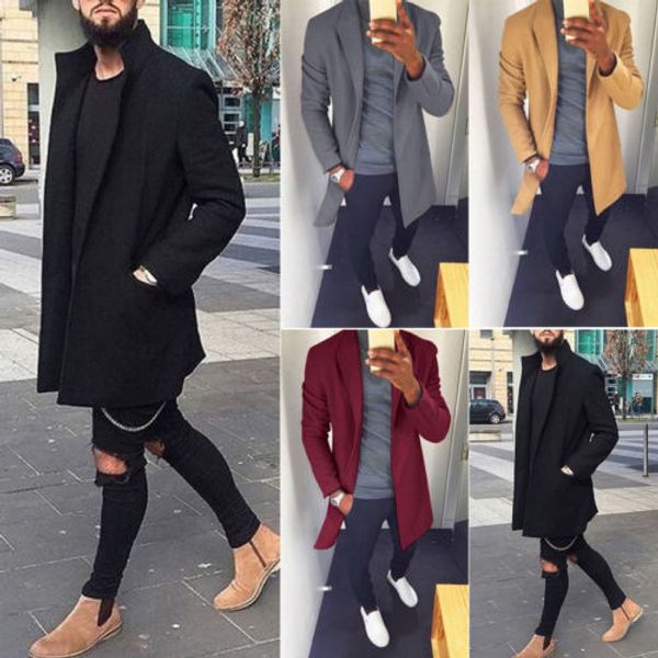 men's wool & blends 2021 winter men coat fashion jacket outwear overcoat long sleeve casual outdoor size m-3xl, Black
men's wool & blends 2021 winter men coat fashion jacket outwear overcoat long sleeve casual outdoor size m-3xl, Black