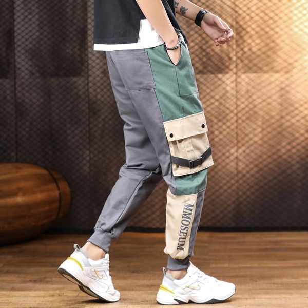2020 pachwork men cargo pants streetwear hip hop ribbons joggers pants men japanese style trousers abz654, Black
2020 pachwork men cargo pants streetwear hip hop ribbons joggers pants men japanese style trousers abz654, Black