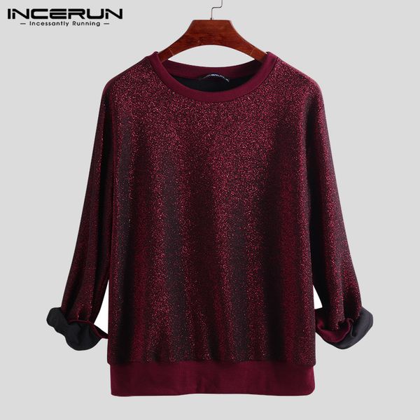 incerun shiny men t shirt long sleeve o neck korean style 2019 streetwear camiseta stage party nightclub men t-shirts plus size, White;black
incerun shiny men t shirt long sleeve o neck korean style 2019 streetwear camiseta stage party nightclub men t-shirts plus size, White;black
