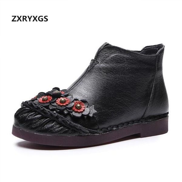 zxryxgs brand shoes woman flower handmade genuine leather boots women boots flat soft comfort warm winter ankle 2019, Black
zxryxgs brand shoes woman flower handmade genuine leather boots women boots flat soft comfort warm winter ankle 2019, Black