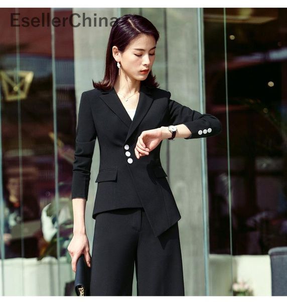 formal uniform designs pantsuits with pants and jackets coat professional styles blazers suits for ladies office work wear, White;black
formal uniform designs pantsuits with pants and jackets coat professional styles blazers suits for ladies office work wear, White;black