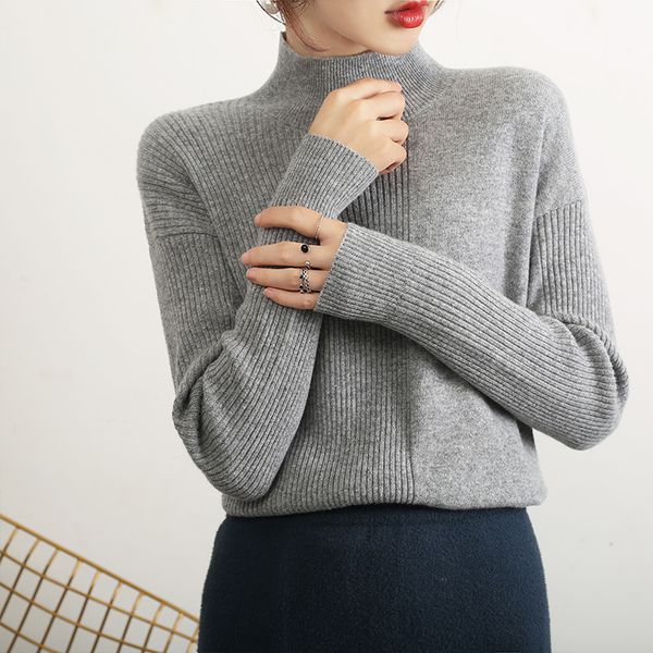winter thick warm wool sweater women's knit bottoming pullover 2019 new casual slim long-sleeved sweater female upgrade, White;black
winter thick warm wool sweater women's knit bottoming pullover 2019 new casual slim long-sleeved sweater female upgrade, White;black
