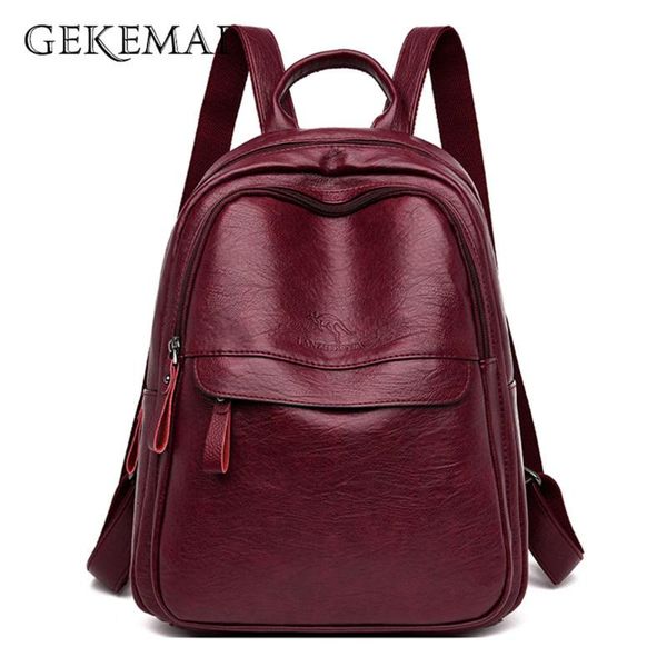2020 women backpack female backpacks vintage leather school bags large capacity school bag for girls fashion zipper shoulder bag
2020 women backpack female backpacks vintage leather school bags large capacity school bag for girls fashion zipper shoulder bag