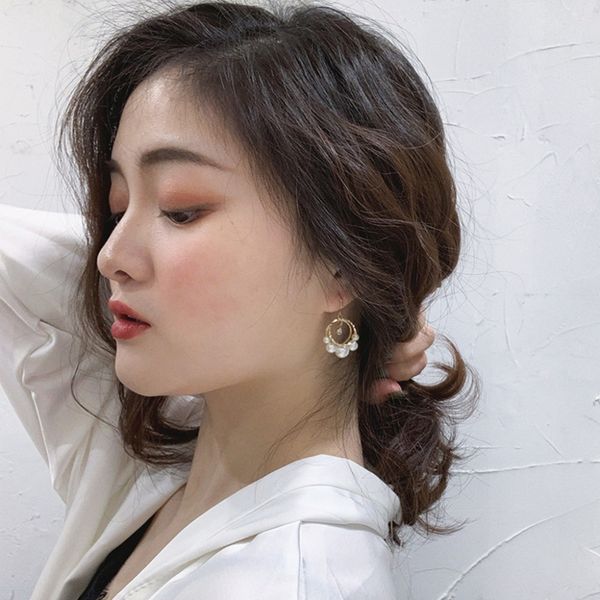trendy women crystal faux pearl circle hoop drop earrings dangle jewelry fashion wedding gifts, Silver
trendy women crystal faux pearl circle hoop drop earrings dangle jewelry fashion wedding gifts, Silver