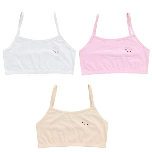 teenage puberty girls solid color double layer underwear bra spaghetti strap cute cartoon rabbit bralette summer basic crop top, Camo
teenage puberty girls solid color double layer underwear bra spaghetti strap cute cartoon rabbit bralette summer basic crop top, Camo