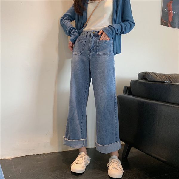 hzirip лето стильный straight женский сыпучие все совпадение широкие длина брюки leg pant высокой талией женские джинсы все match denim лоды, Blue
hzirip лето стильный straight женский сыпучие все совпадение широкие длина брюки leg pant высокой талией женские джинсы все match denim лоды, Blue