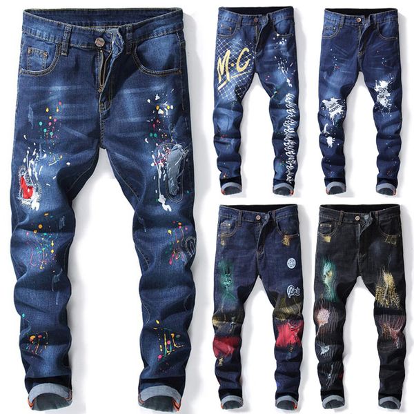 new fashion men skinny jeans frayed jeans slim fit pant denim pant ripped casual long men, Blue
new fashion men skinny jeans frayed jeans slim fit pant denim pant ripped casual long men, Blue