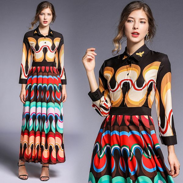 luxury fashion elegant long dress plus size women retro paisley print ladies classic casual long sleeve shirt dresses for spring autumn, Black;gray
luxury fashion elegant long dress plus size women retro paisley print ladies classic casual long sleeve shirt dresses for spring autumn, Black;gray