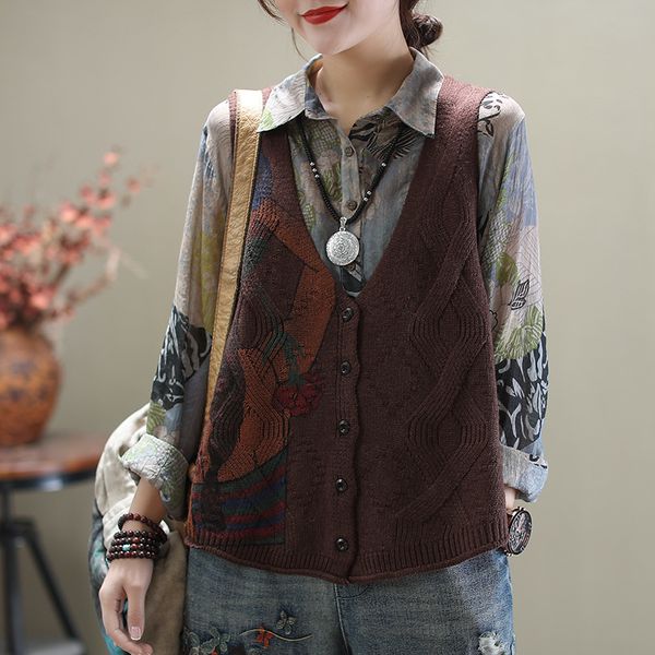 печать женщины vest vintage v-образный вырез 2020 новая весна однобортный отдых кардиган сыпучие сжатый все матча ladies vest, Black;white
печать женщины vest vintage v-образный вырез 2020 новая весна однобортный отдых кардиган сыпучие сжатый все матча ladies vest, Black;white