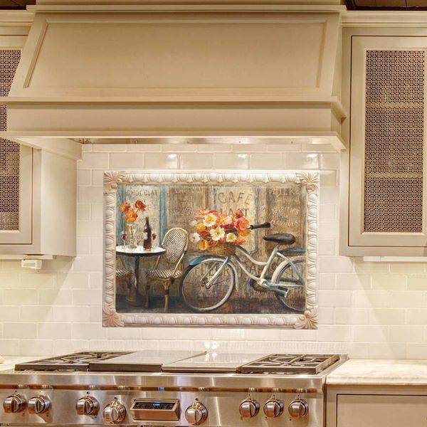 kitchen oilproof removable wall stickers art decor home decal