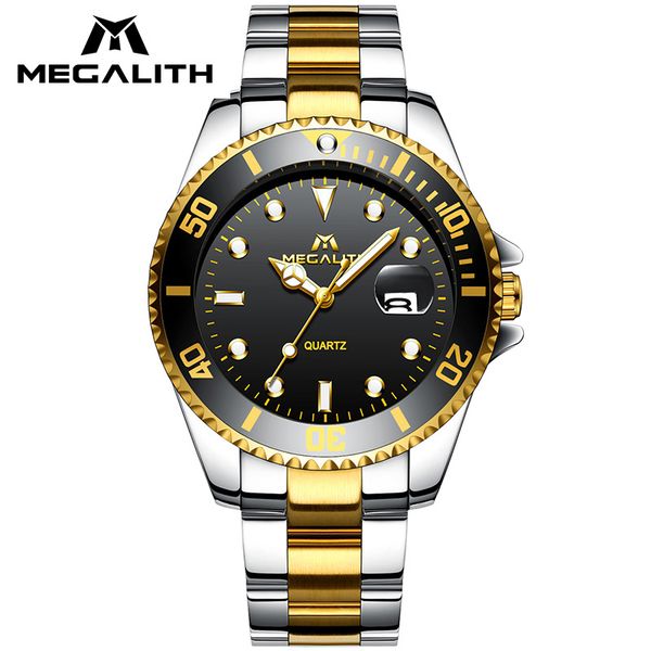 megalith fashion luxury mens watches casual sport business wrist watches waterproof analogue date stainless steel quartz watch, Slivery;brown
megalith fashion luxury mens watches casual sport business wrist watches waterproof analogue date stainless steel quartz watch, Slivery;brown