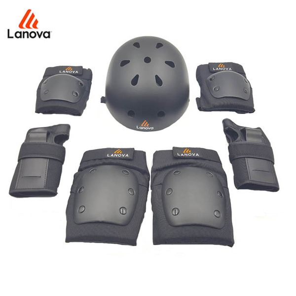 lanova 7pcs/set skate protective gear knee elbow pads wrist protection skate helmet for scooter cycling roller for adults 4 size
lanova 7pcs/set skate protective gear knee elbow pads wrist protection skate helmet for scooter cycling roller for adults 4 size
