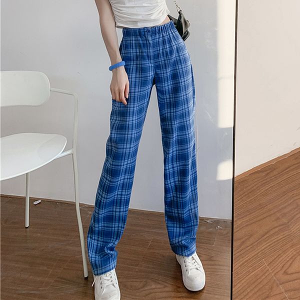 casual blue red plaid pants women korean fashion high waist trousers ladies plus size straight sweatpants pantalon femme, Black;white
casual blue red plaid pants women korean fashion high waist trousers ladies plus size straight sweatpants pantalon femme, Black;white