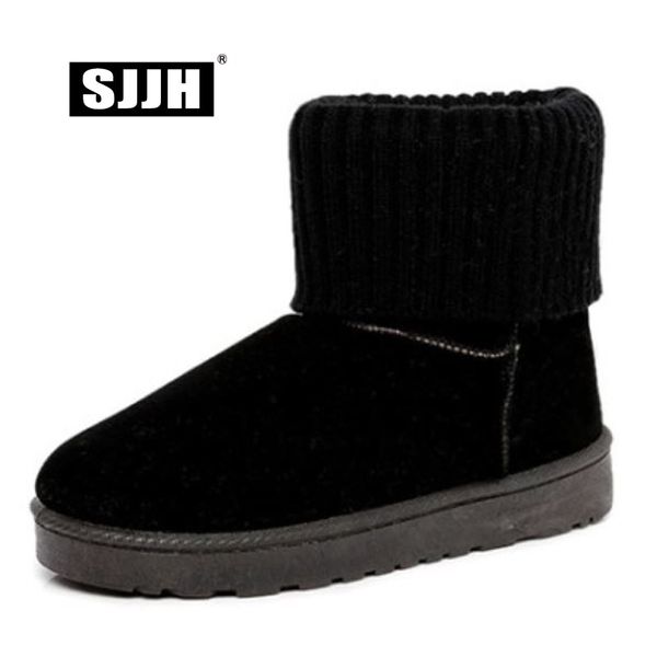 sjjh women ankle snow boots with round toe flat with slip-on short plush casual boot winter casual fashion shoes for girls a1370, Black
sjjh women ankle snow boots with round toe flat with slip-on short plush casual boot winter casual fashion shoes for girls a1370, Black