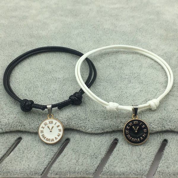 new statement couple bracelets vintage clock shape charm braceles vintage rope chain paired bracelets gifts fashion jewelry, Golden;silver
new statement couple bracelets vintage clock shape charm braceles vintage rope chain paired bracelets gifts fashion jewelry, Golden;silver