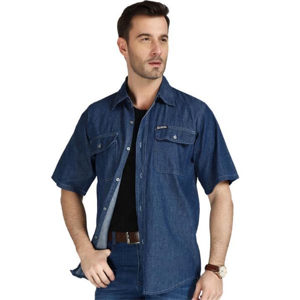 plus size 3xl 4xl men summer denim shirts fashion causal male casual short sleeve shirts and summer man loose shirts a3605, White;black
plus size 3xl 4xl men summer denim shirts fashion causal male casual short sleeve shirts and summer man loose shirts a3605, White;black