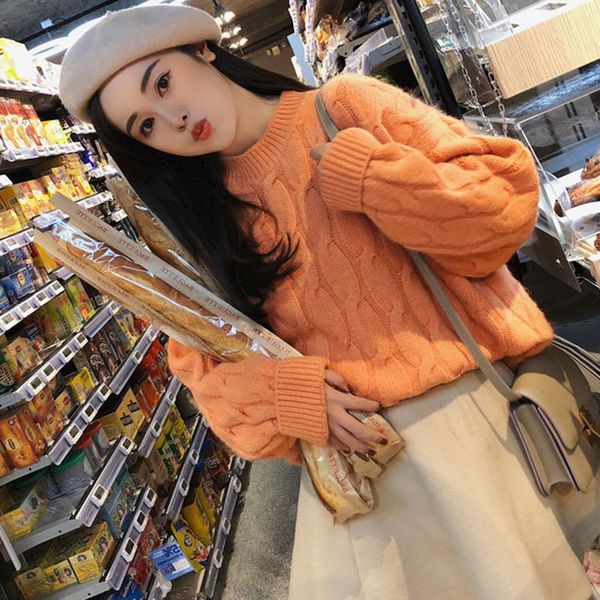 fashion sweet casual sweater loose knit bottoming shirt candy color round neck long sleeve women's sweater #e, White;black
fashion sweet casual sweater loose knit bottoming shirt candy color round neck long sleeve women's sweater #e, White;black