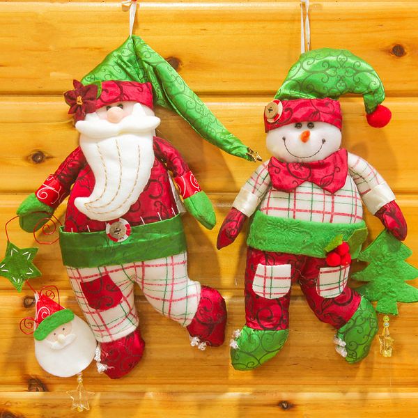 2 pcs/lot christmas tree ornaments pendant dolls for children gift random color wall door hanging home decor snowman&santa claus
2 pcs/lot christmas tree ornaments pendant dolls for children gift random color wall door hanging home decor snowman&santa claus