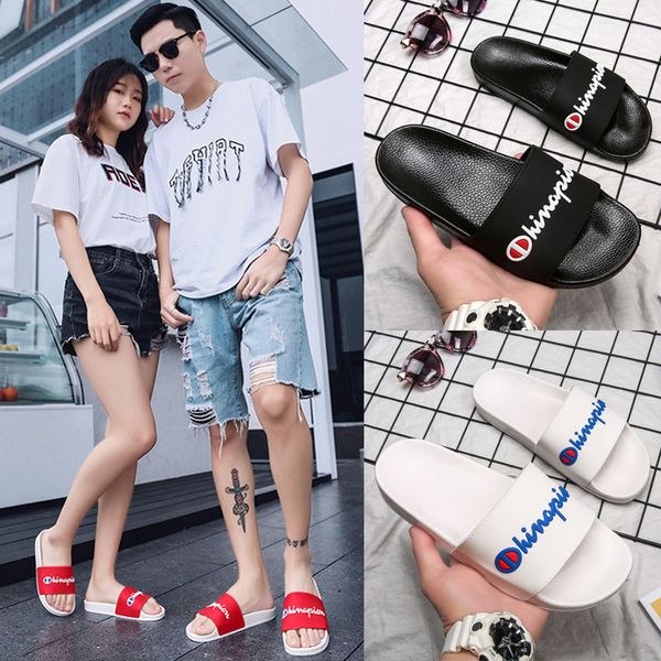 women men champion letter sandal 3 colors lovers shoes slipper slip on flip flops wedge platform sandals beach water rain mules shoes tjy628, Black;grey
women men champion letter sandal 3 colors lovers shoes slipper slip on flip flops wedge platform sandals beach water rain mules shoes tjy628, Black;grey